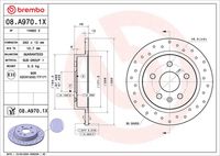 BREMBO 08A97011 - Disco de freno - PRIME LINE - UV Coated