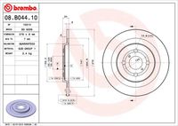 BREMBO 08B04410 - Disco de freno - PRIME LINE