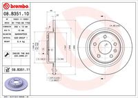 BREMBO 08B35110 - Disco de freno - PRIME LINE