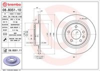 BREMBO 08.B351.10 - Disco de freno