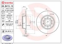 BREMBO 08B41311 - Disco de freno - PRIME LINE - UV Coated