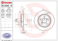 BREMBO 08B49310 - Disco de freno - PRIME LINE