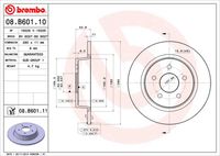 BREMBO 08B60110 - Disco de freno - PRIME LINE