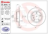 BREMBO 08B64910 - Disco de freno - PRIME LINE