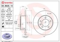 BREMBO 08B82910 - Disco de freno - PRIME LINE