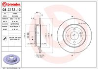 BREMBO 08C17210 - Disco de freno - PRIME LINE