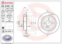 BREMBO 08916311 - Disco de freno - PRIME LINE - UV Coated