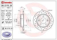 BREMBO 08C17221 - Disco de freno - PRIME LINE - UV Coated