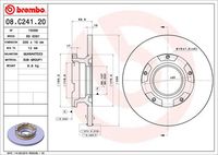 BREMBO 08C24120 - Disco de freno - PRIME LINE