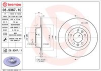 BREMBO 08936710 - Disco de freno - PRIME LINE