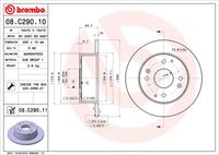 BREMBO 08C29010 - Disco de freno - PRIME LINE