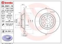 BREMBO 08.C501.11 - Disco de freno