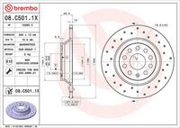 BREMBO 08C50111 - Disco de freno - PRIME LINE - UV Coated