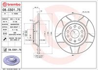 BREMBO 08C50111 - Disco de freno - PRIME LINE - UV Coated