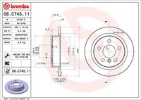 BREMBO 08.C745.11 - Disco de freno