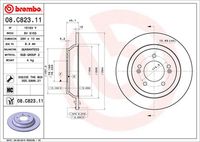 BREMBO 08C82311 - Disco de freno - PRIME LINE - UV Coated