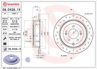 BREMBO 08D42911 - Disco de freno - PRIME LINE - UV Coated