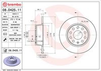 BREMBO 08D42511 - Disco de freno - PRIME LINE - UV Coated