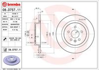 BREMBO 08D75711 - Disco de freno - PRIME LINE - UV Coated