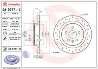 BREMBO 08D75711 - Disco de freno - PRIME LINE - UV Coated