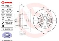 BREMBO 08D75911 - Disco de freno - PRIME LINE - UV Coated