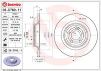 BREMBO 08D76011 - Lado de montaje: Eje trasero<br>Equipamiento de vehículo: para vehículos con paquete sport AMG<br>Frenos: para vehículos con sistema de frenos estándar<br>para código de equipamiento especial: 950<br>Tipo de disco de frenos: macizo<br>Espesor de disco de frenos [mm]: 11<br>Número de orificios: 5<br>Artículo complementario / información complementaria 2: con tornillos<br>Altura [mm]: 43<br>Diámetro de centrado [mm]: 67<br>Diámetro exterior [mm]: 276<br>Procesamiento: altamente carbonizado<br>Superficie: revestido<br>Espesor mínimo [mm]: 9,3<br>