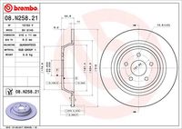 BREMBO 08.N258.21 - Disco de freno