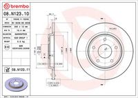 BREMBO 08N12310 - Disco de freno - PRIME LINE