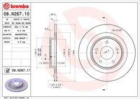 BREMBO 08N26711 - Disco de freno - PRIME LINE - UV Coated