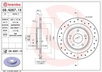 BREMBO 08N26711 - Disco de freno - PRIME LINE - UV Coated