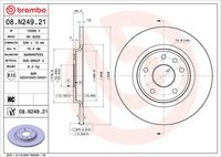 BREMBO 08N24921 - Disco de freno - PRIME LINE - UV Coated