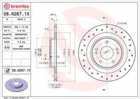 BREMBO 08N26711 - Disco de freno - PRIME LINE - UV Coated