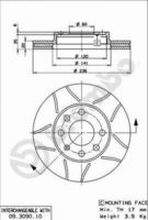 BREMBO 09.3090.75 - Disco de freno