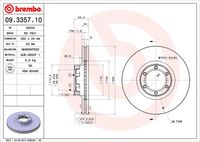 BREMBO 09335710 - Disco de freno - PRIME LINE