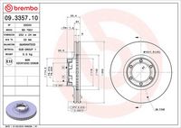 BREMBO 09335710 - Disco de freno - PRIME LINE