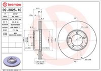 BREMBO 09.3825.10 - Disco de freno