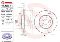 BREMBO 09486934 - Disco de freno - PRIME LINE