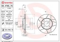 BREMBO 09476575 - Disco de freno - XTRA LINE - Max