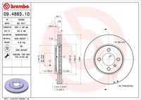 BREMBO 09488310 - Lado de montaje: Eje trasero<br>Diámetro exterior [mm]: 258<br>Espesor de disco de frenos [mm]: 10<br>Espesor mínimo [mm]: 8,4<br>Altura [mm]: 60,1<br>corona de agujeros - Ø [mm]: 100<br>Tipo de disco de frenos: macizo<br>Diámetro de centrado [mm]: 62<br>Número de orificios: 4<br>Superficie: aceitado<br>cumple norma ECE: ECE-R90<br>Diámetro de taladro hasta [mm]: 14,5<br>