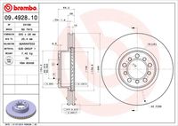 BREMBO 09492810 - Disco de freno - PRIME LINE