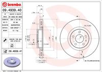 BREMBO 09493940 - Disco de freno - PRIME LINE