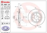 BREMBO 09498721 - Lado de montaje: Eje delantero<br>Tipo de disco de frenos: macizo<br>Espesor de disco de frenos [mm]: 10<br>Número de orificios: 4<br>Artículo complementario / información complementaria 2: con tornillos<br>Altura [mm]: 27<br>Diámetro de centrado [mm]: 66<br>Diámetro exterior [mm]: 266<br>Espesor mínimo [mm]: 8<br>Par apriete [Nm]: 85<br>