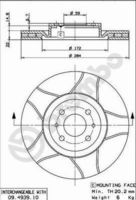 BREMBO 09493975 - Disco de freno - XTRA LINE - Max