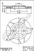 BREMBO 09498776 - Lado de montaje: Eje delantero<br>Tipo de disco de frenos: perforado/ventil. int.<br>Espesor de disco de frenos [mm]: 20,5<br>Número de orificios: 4<br>Artículo complementario / información complementaria 2: con tornillos<br>Altura [mm]: 27<br>Diámetro de centrado [mm]: 66<br>Diámetro exterior [mm]: 266<br>Procesamiento: altamente carbonizado<br>Superficie: revestido<br>Espesor mínimo [mm]: 19,1<br>Par apriete [Nm]: 90<br>