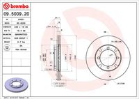 BREMBO 09500920 - Disco de freno - PRIME LINE