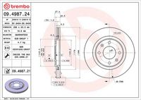 BREMBO 09498721 - Disco de freno - PRIME LINE - UV Coated