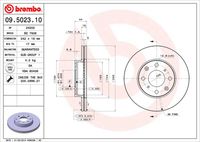 BREMBO 09502310 - Disco de freno - PRIME LINE