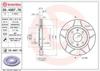 BREMBO 09498776 - Disco de freno - XTRA LINE - Max