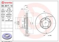 BREMBO 09.5017.10 - Disco de freno