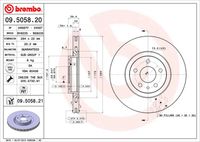 BREMBO 09505821 - Disco de freno - PRIME LINE - UV Coated